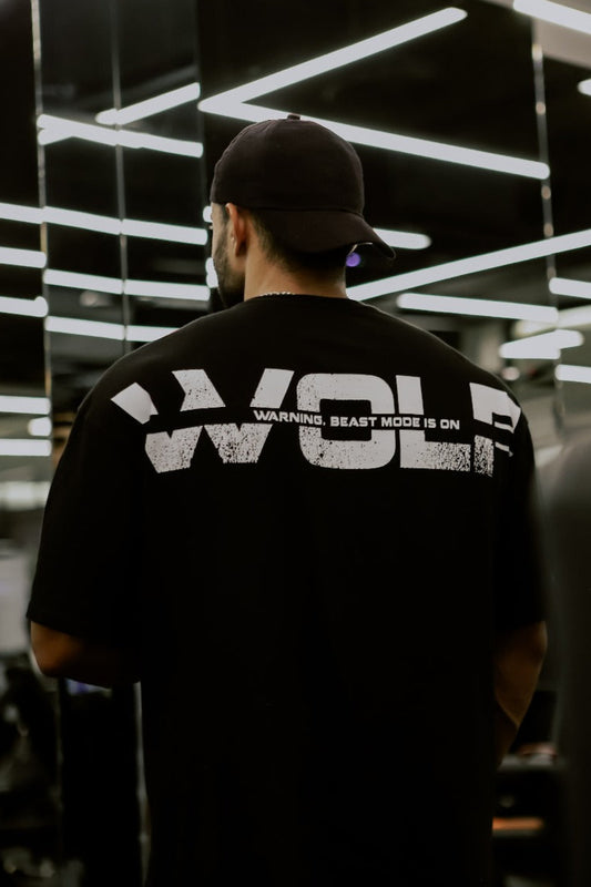 WearWolf™ Discipline Oversized T-Shirt – Black And White Edition